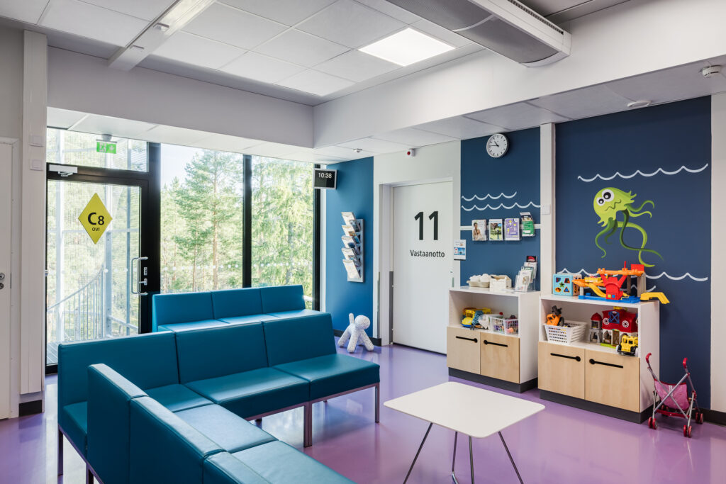 Vårdmiljö Parmaco väntrum