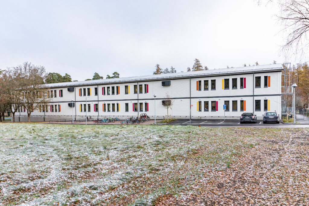 Rosendalsskolans exteriör i Uppsala.
