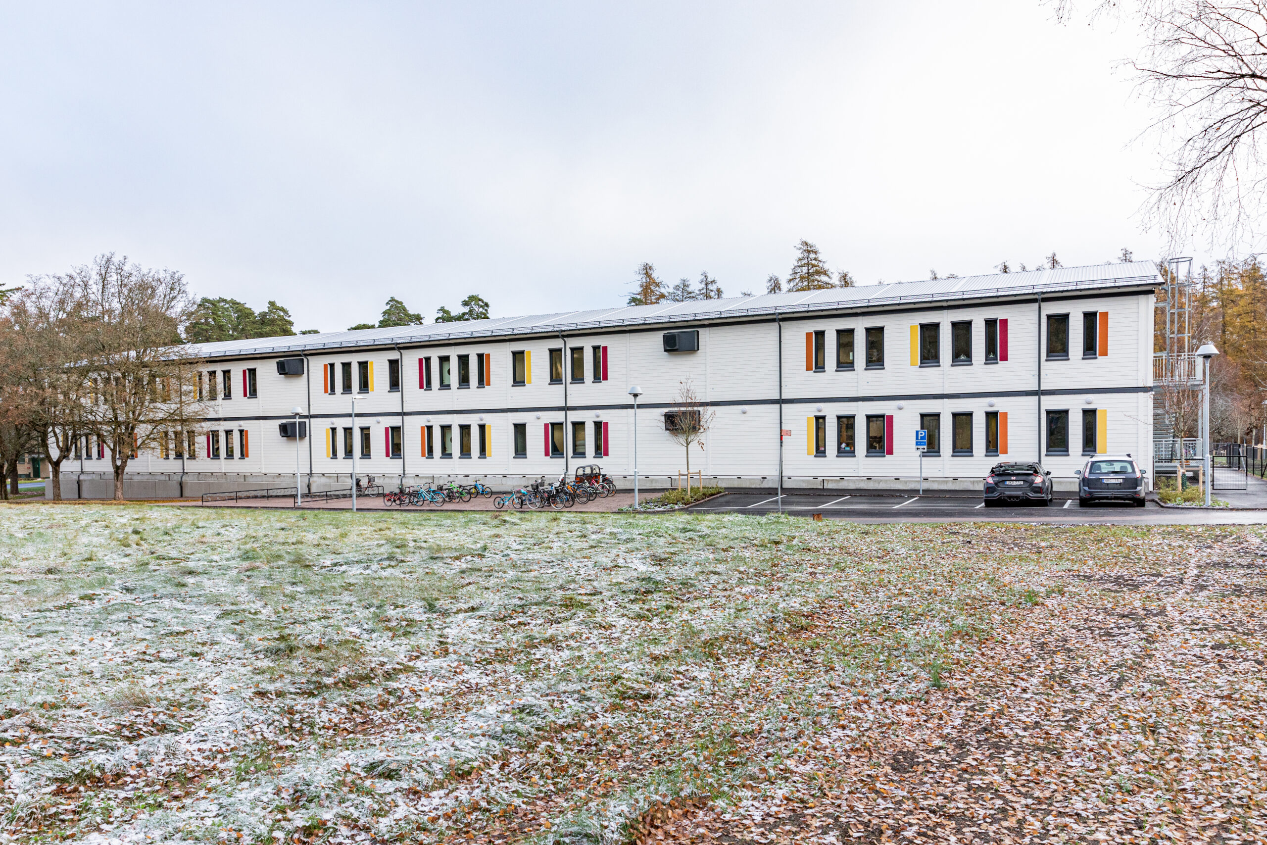 Rosendalsskolans exteriör i Uppsala.